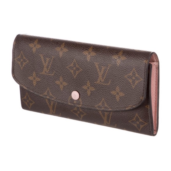 Authentic, LV 💗 Emilie Monogram Coated Canvas Wallet - Picture 3 of 7